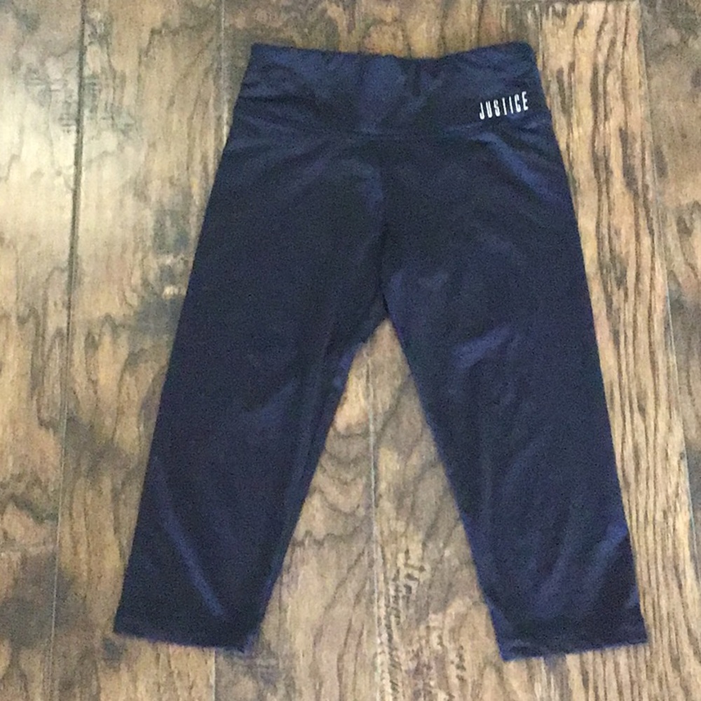 Justice for girls size 8 cropped leggings
